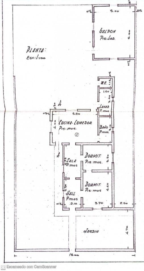 LOTE IDEAL 15X30 - A PASOS DE 20 DE JUNIO! + CASA A RECICLAR O DEMOLER.