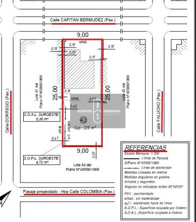 TERRENO + CONSTRUCCION A DEMOLER.