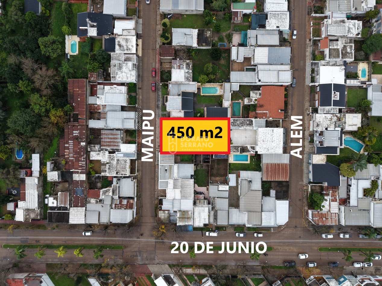 LOTE IDEAL 15X30 - A PASOS DE 20 DE JUNIO! + CASA A RECICLAR O DEMOLER.