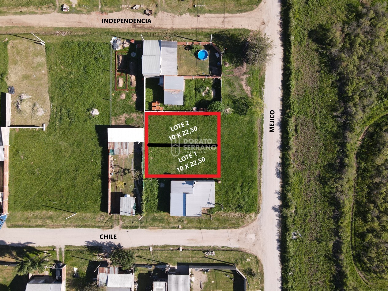 TERRENOS SOBRE MEJICO / SON 2 UNIDADES - SE VENDEN POR SEPARADO O EN CONJUNTO.