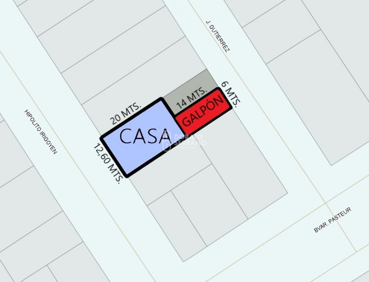 CASA A RECICLAR + GALPON NUEVO!